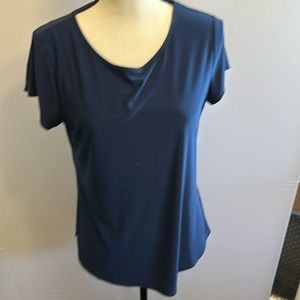 Roz and Ali - Navy Blue Soft Blouse